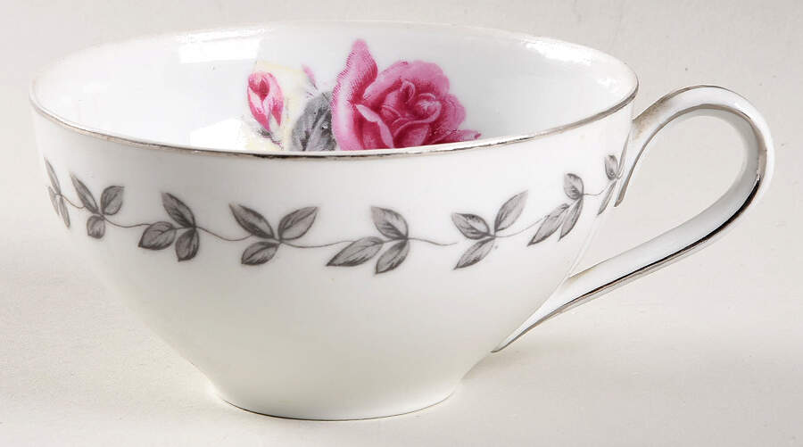 American Rose Flat Cup by Hira China-1