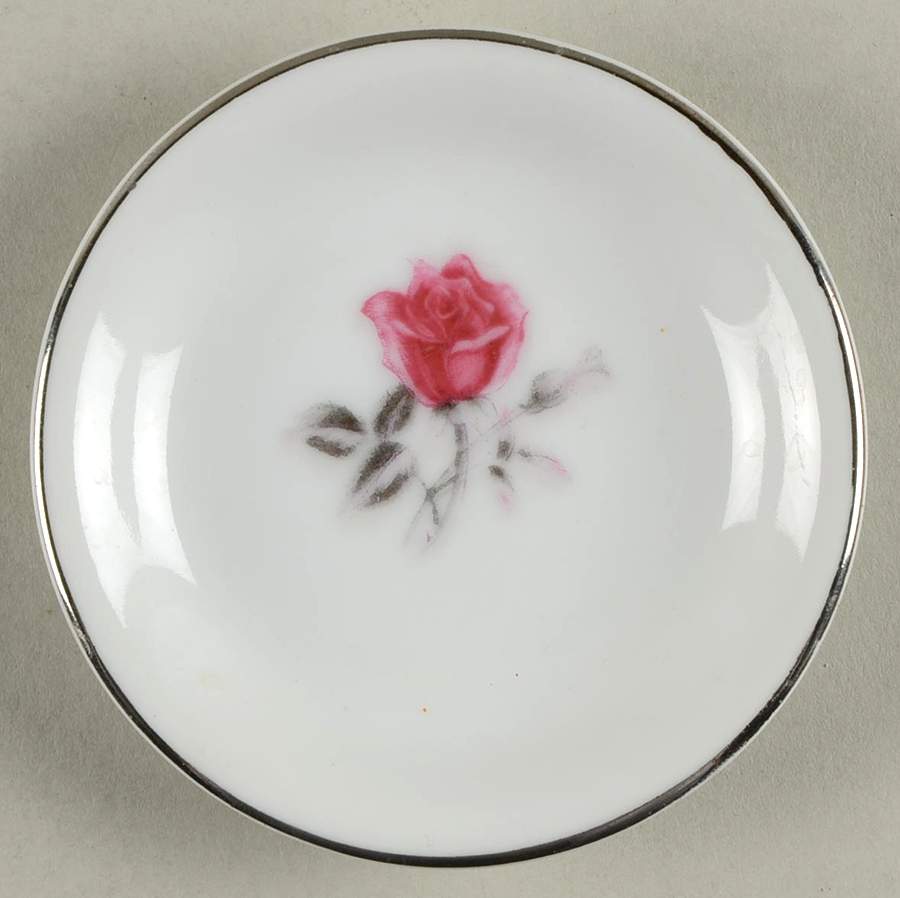 American Rose Butter Pat by Hira China-1