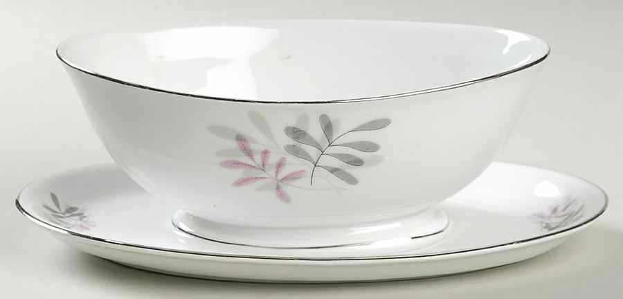 Avon Gravy Boat with Attached Underplate by Hira China-1