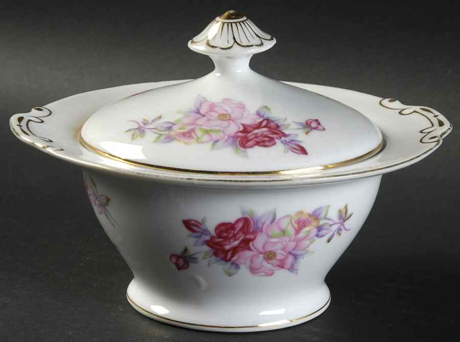 Bradford Sugar Bowl & Lid by Hira China-1