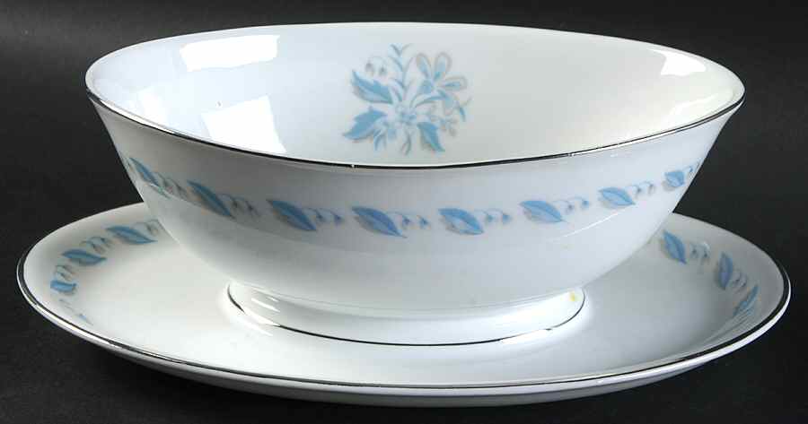 Claremont Gravy Boat with Attached Underplate by Hira China-1