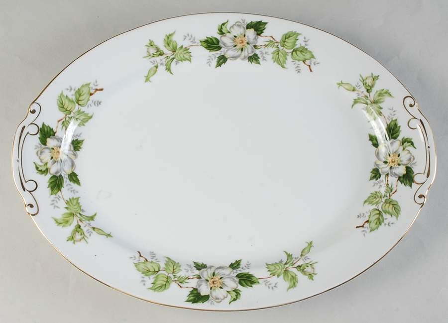 Cordova 16" Oval Serving Platter by Hira China-1
