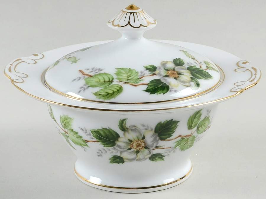 Cordova Sugar Bowl & Lid by Hira China-1
