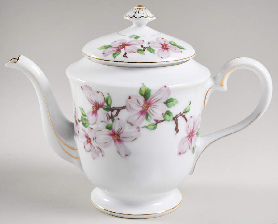 Dogwood Teapot & Lid by Hira China-1