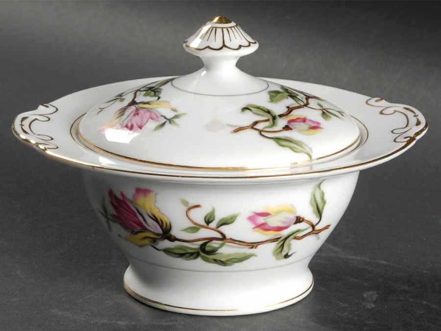 Encino Sugar Bowl & Lid by Hira China-1