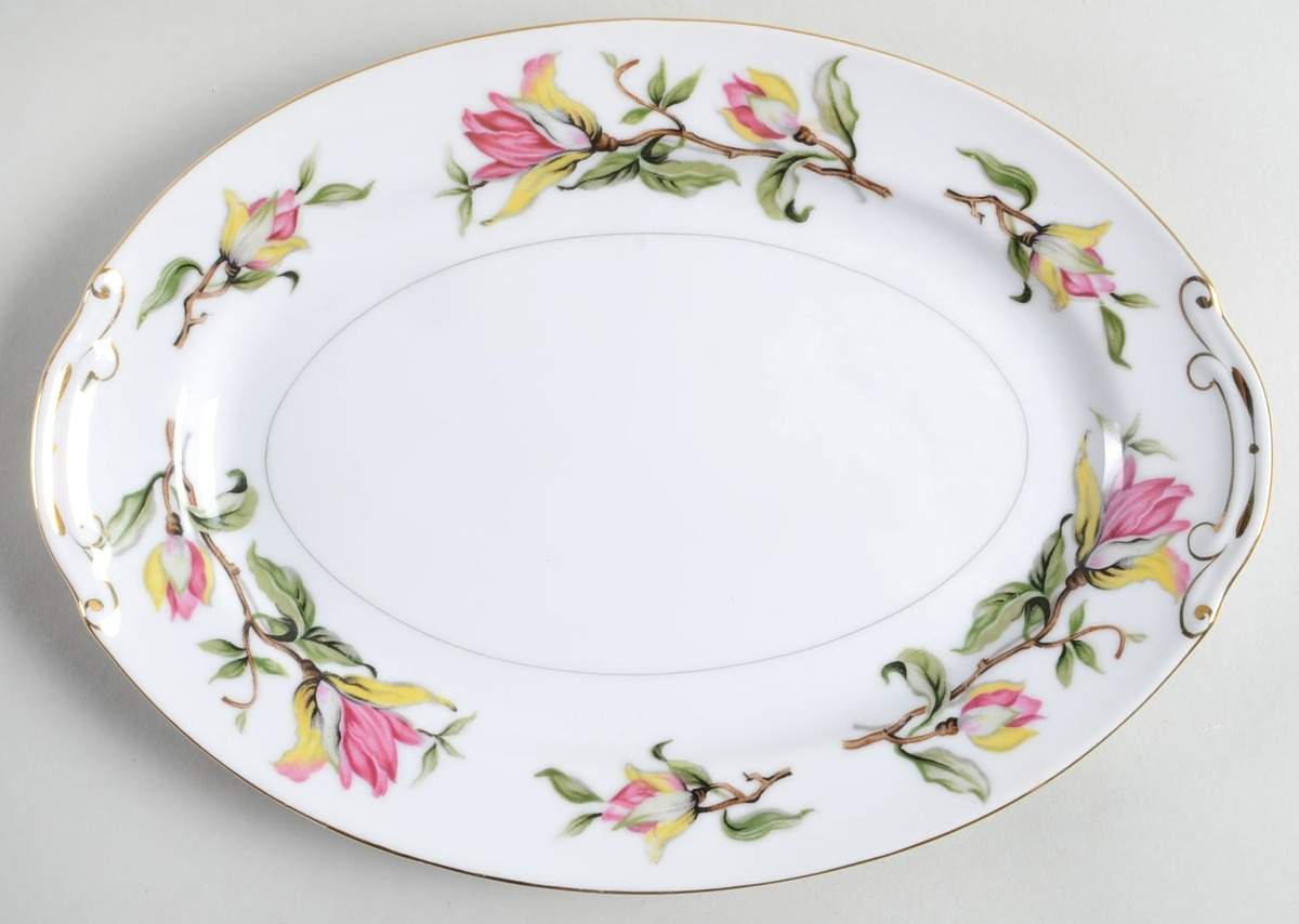 Encino 12" Oval Serving Platter by Hira China-1