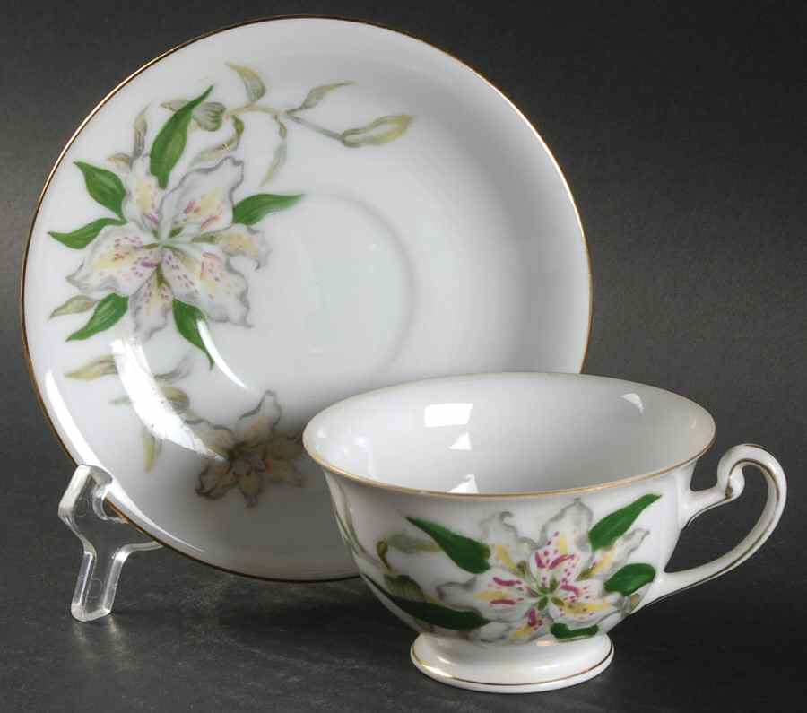 Fairbank Footed Cup & Saucer Set by Hira China-1