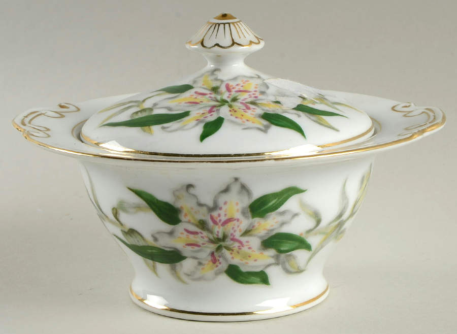 Fairbank Sugar Bowl & Lid by Hira China-1