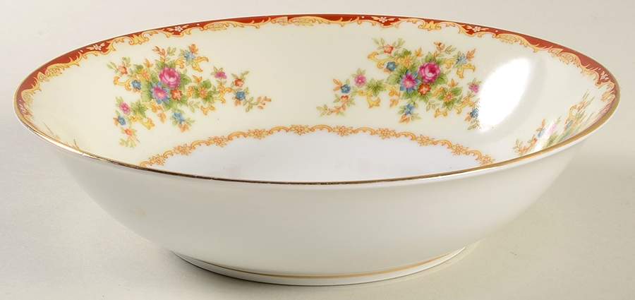 Forget Me Not 8" Round Vegetable Bowl by Hira China-1