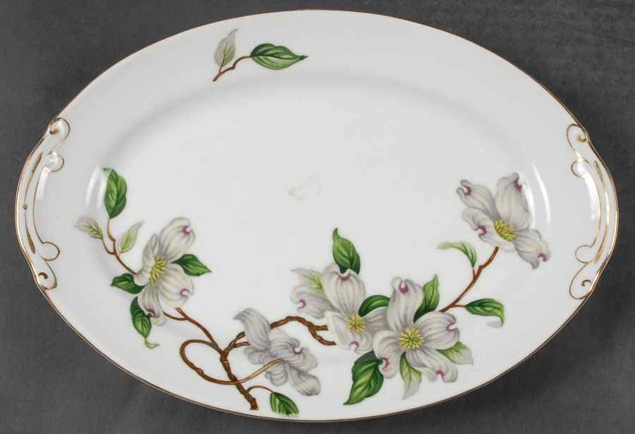 Geneva 12" Oval Serving Platter by Hira China-1