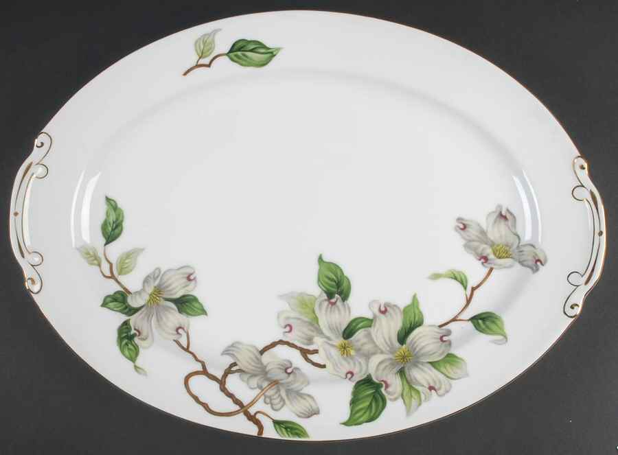 Geneva 16" Oval Serving Platter by Hira China-1