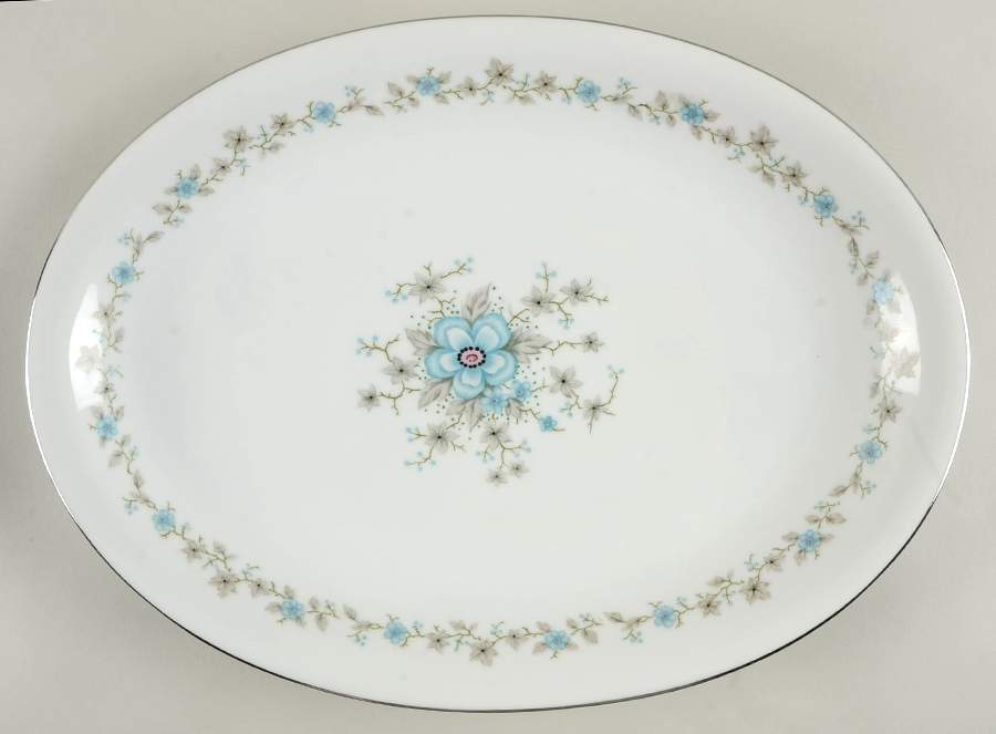 Glamour 16" Oval Serving Platter by Hira China-1