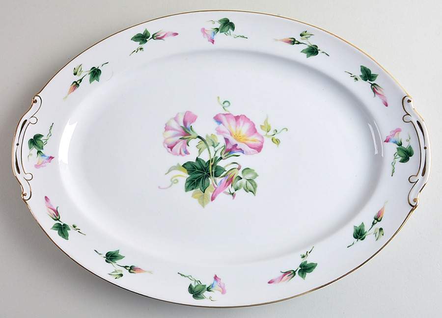HIR11 15" Oval Serving Platter by Hira China-1