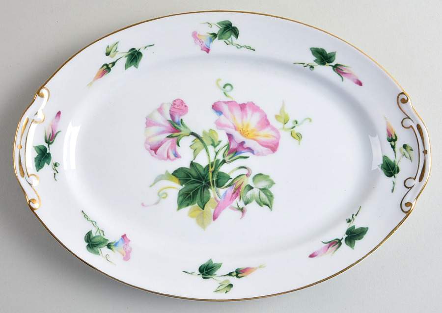HIR11 12" Oval Serving Platter by Hira China-1