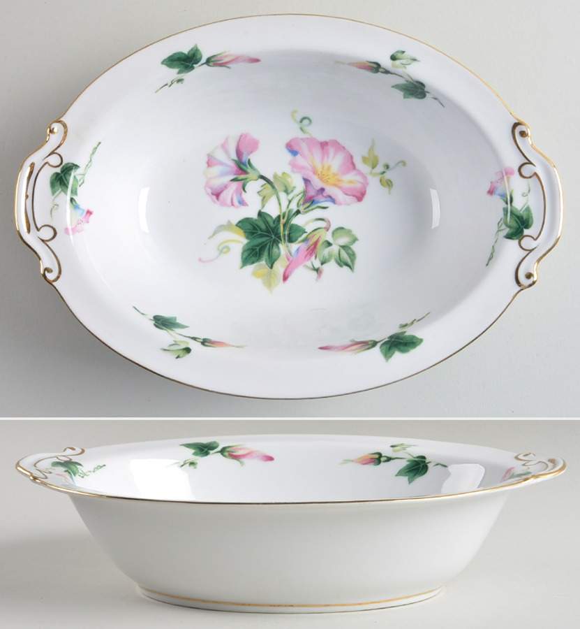 HIR11 10" Oval Vegetable Bowl by Hira China-1