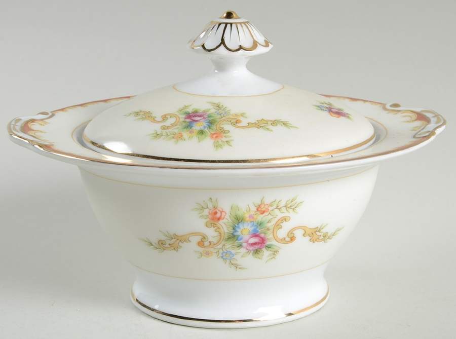 HIR14 Sugar Bowl & Lid by Hira China-1