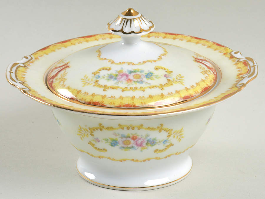 HIR15 Sugar Bowl & Lid by Hira China-1