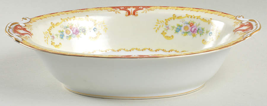 HIR15 10" Oval Vegetable Bowl by Hira China-1
