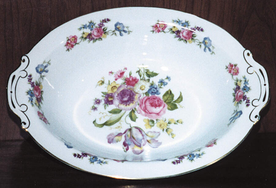 HIR17 9" Oval Vegetable Bowl by Hira China-1