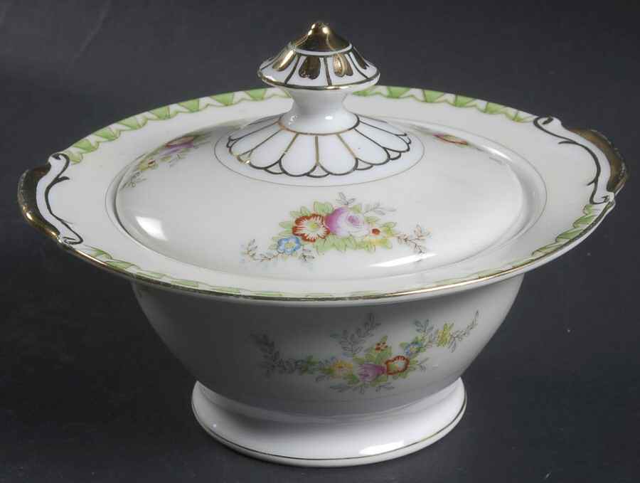 HIR7 Sugar Bowl & Lid by Hira China-1