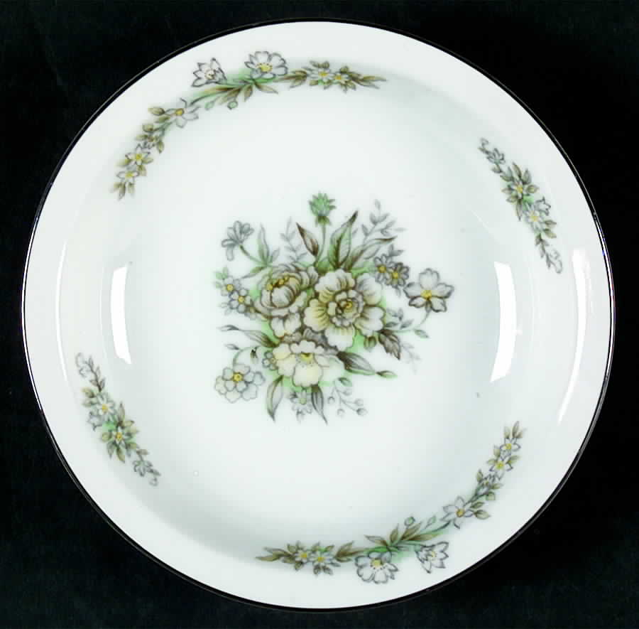 Jeanette Rim Fruit/Dessert (Sauce) Bowl by Hira China-1