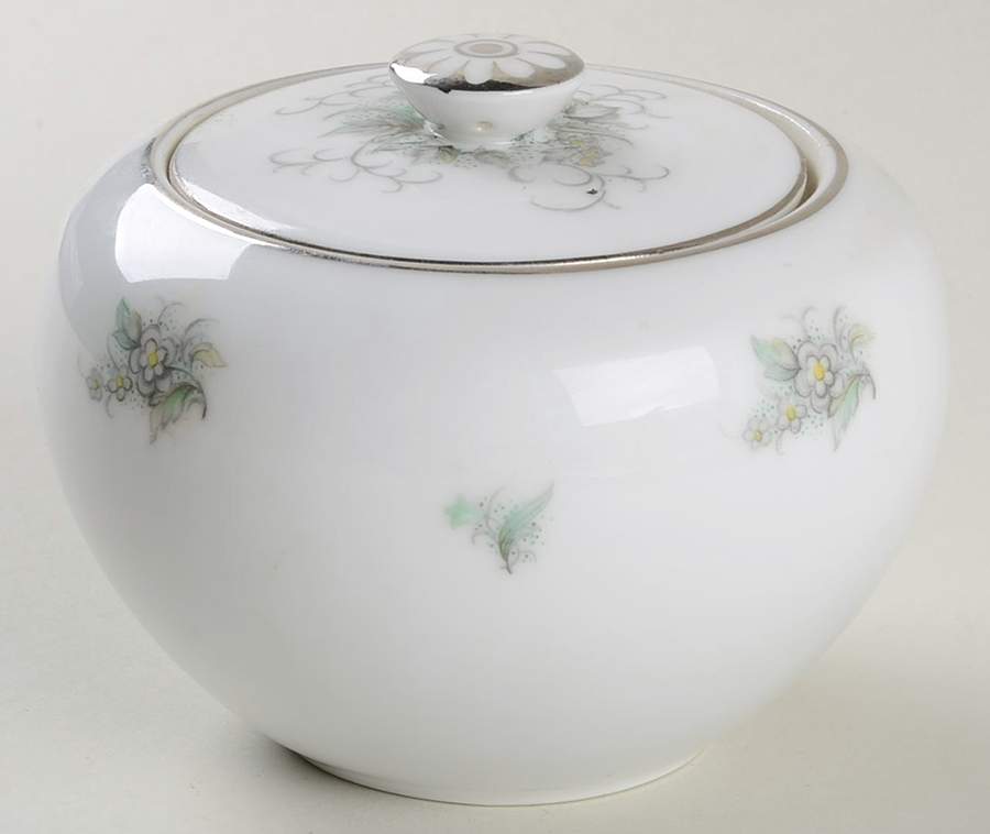 Lamont Sugar Bowl & Lid by Hira China-1