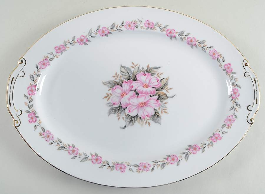 Lynnwood 16" Oval Serving Platter by Hira China-1