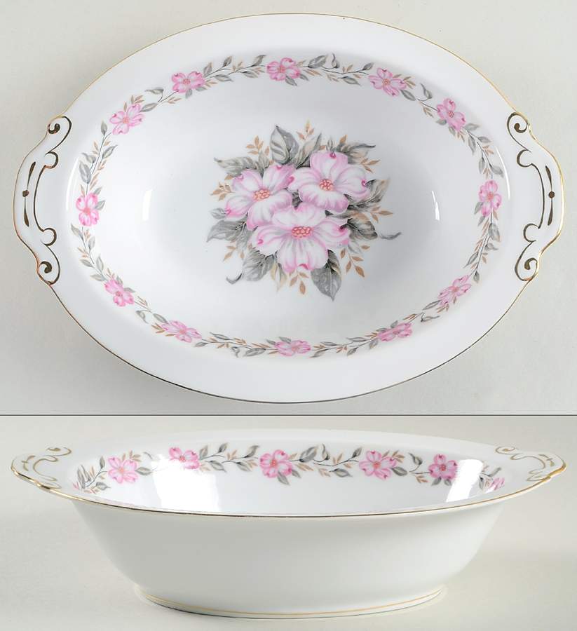 Lynnwood 10" Oval Vegetable Bowl by Hira China-1