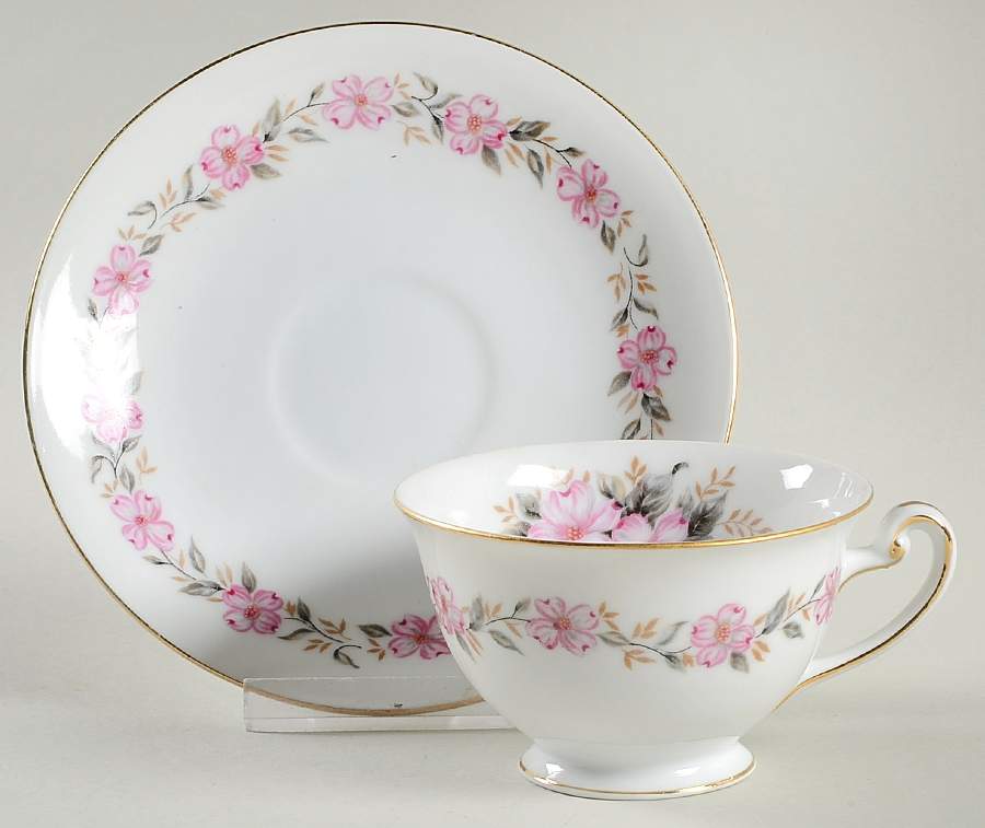 Lynnwood Footed Cup & Saucer Set by Hira China-1