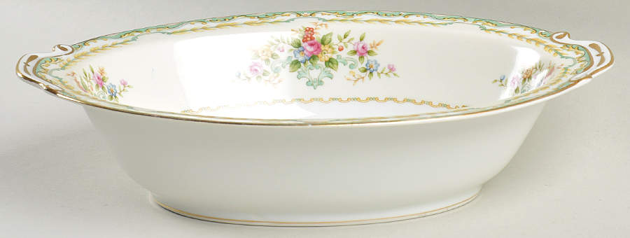 Madeline 10" Oval Vegetable Bowl by Hira China-1