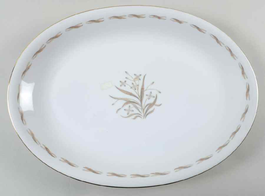 Nancy 15" Oval Serving Platter by Hira China-1