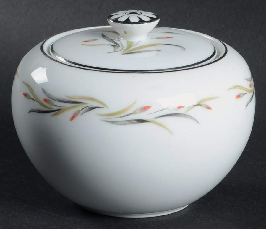 Nora Sugar Bowl & Lid by Hira China-1