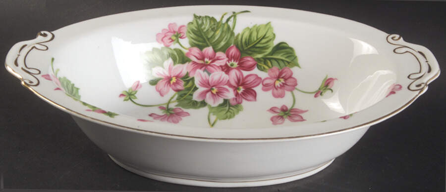 Nydia 10" Oval Vegetable Bowl by Hira China-1