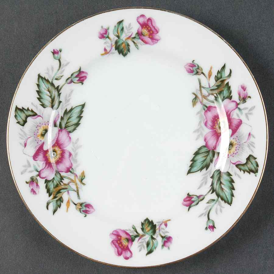 Prairie Rose Bread & Butter Plate by Hira China-1