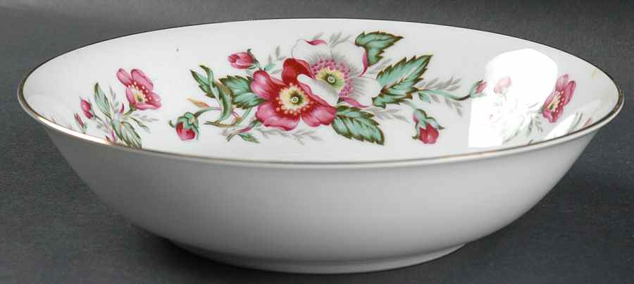 Prairie Rose 8" Round Vegetable Bowl by Hira China-1