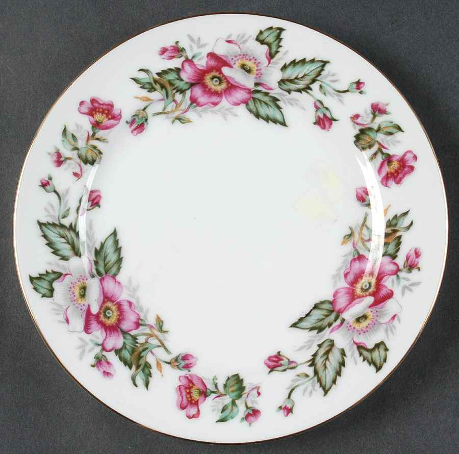 Prairie Rose Salad Plate by Hira China-1