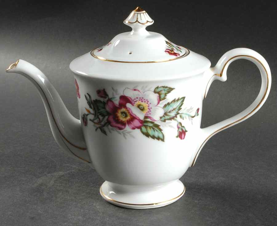 Prairie Rose Teapot & Lid by Hira China-1