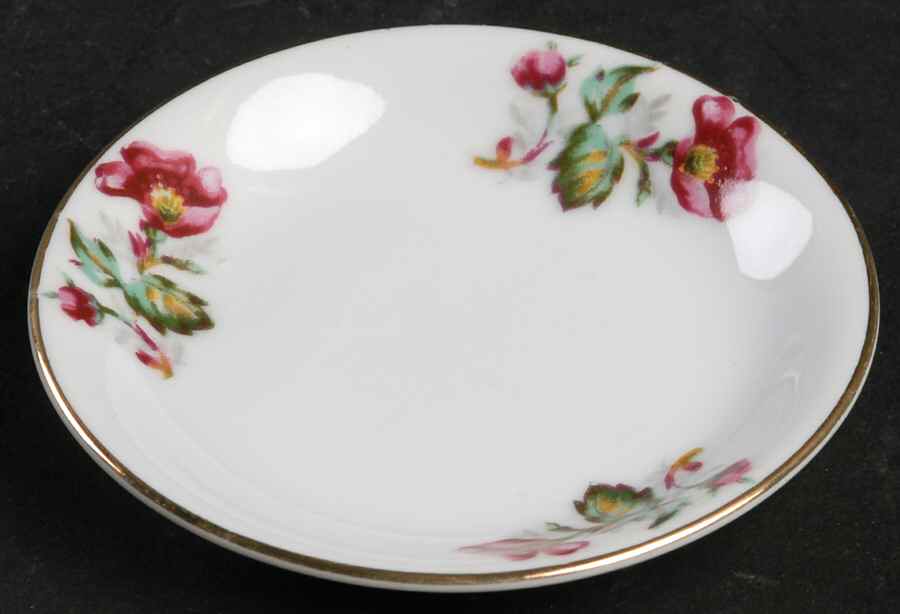 Prairie Rose Butter Pat by Hira China-1
