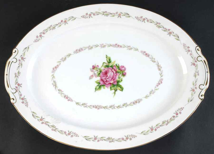 Ridgewood 16" Oval Serving Platter by Hira China-1