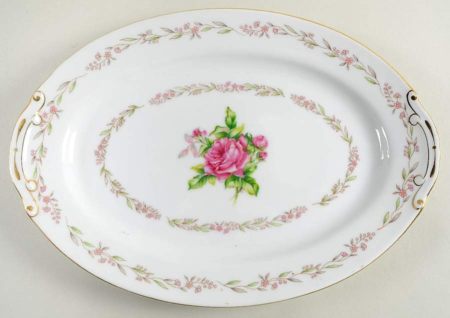Ridgewood 12" Oval Serving Platter by Hira China-1