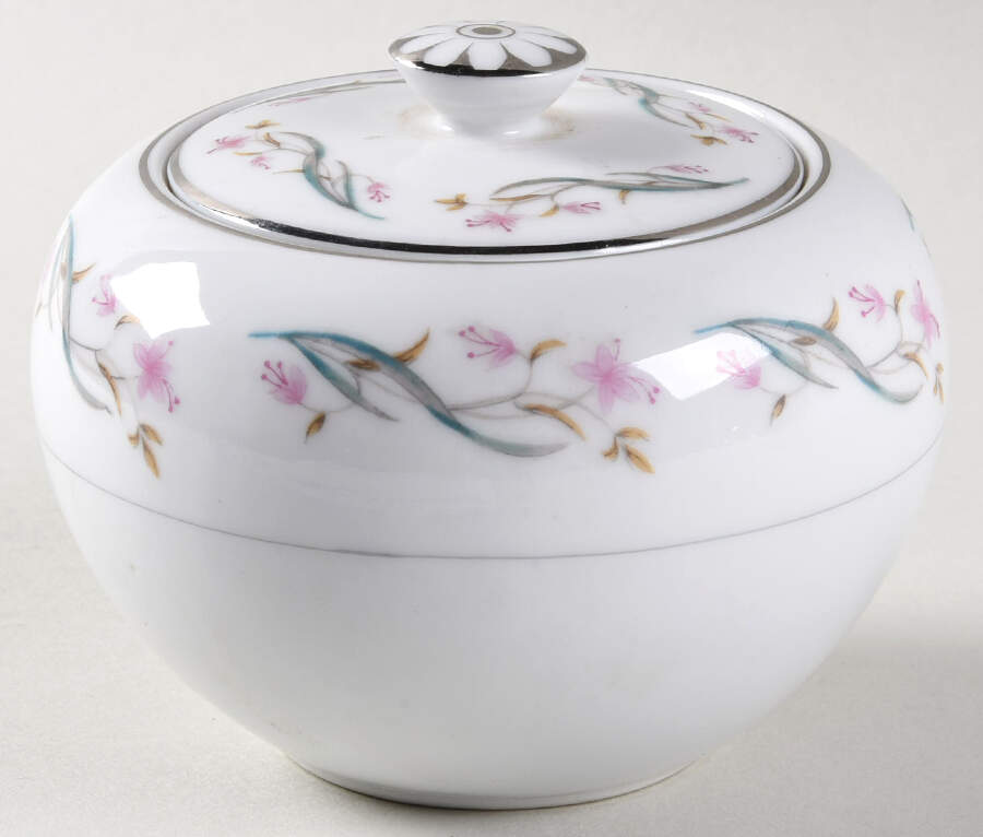 Rita Sugar Bowl & Lid by Hira China-1