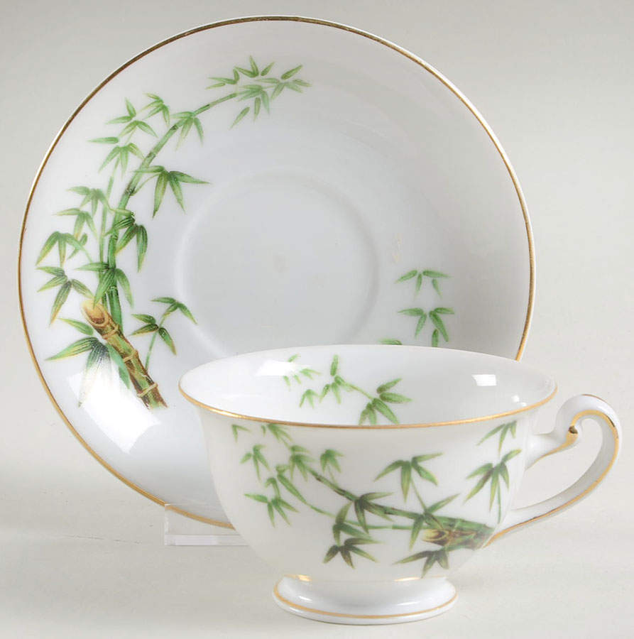 Tan Kay-Tah Kay Footed Cup & Saucer Set by Hira China-1