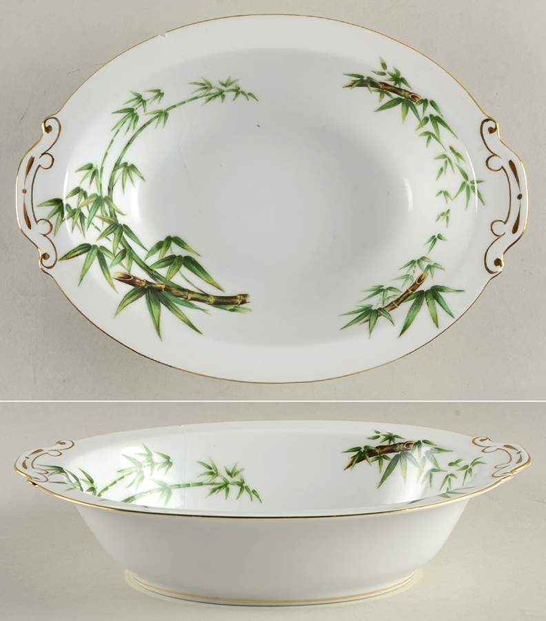 Tan Kay-Tah Kay 10" Oval Vegetable Bowl by Hira China-1