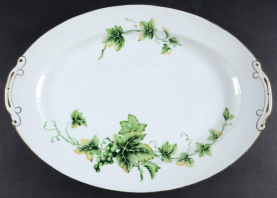 Virginia 15" Oval Serving Platter by Hira China-1