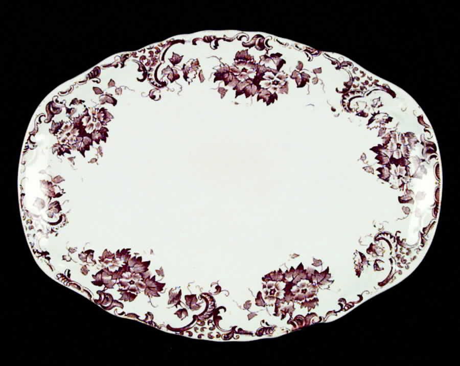 Venetia 12" Oval Serving Platter by Hollinshead & Kirkham-1