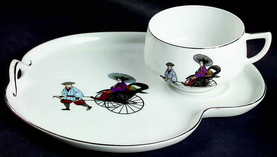 9501 Snack Plate & Cup Set by Hakusan-1