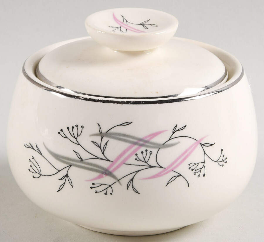 Allegro Sugar Bowl & Lid by Homer Laughlin -1