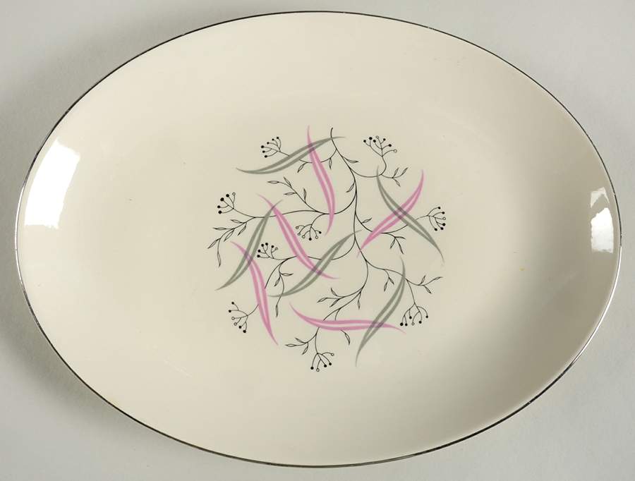 Allegro 11" Oval Serving Platter by Homer Laughlin -1