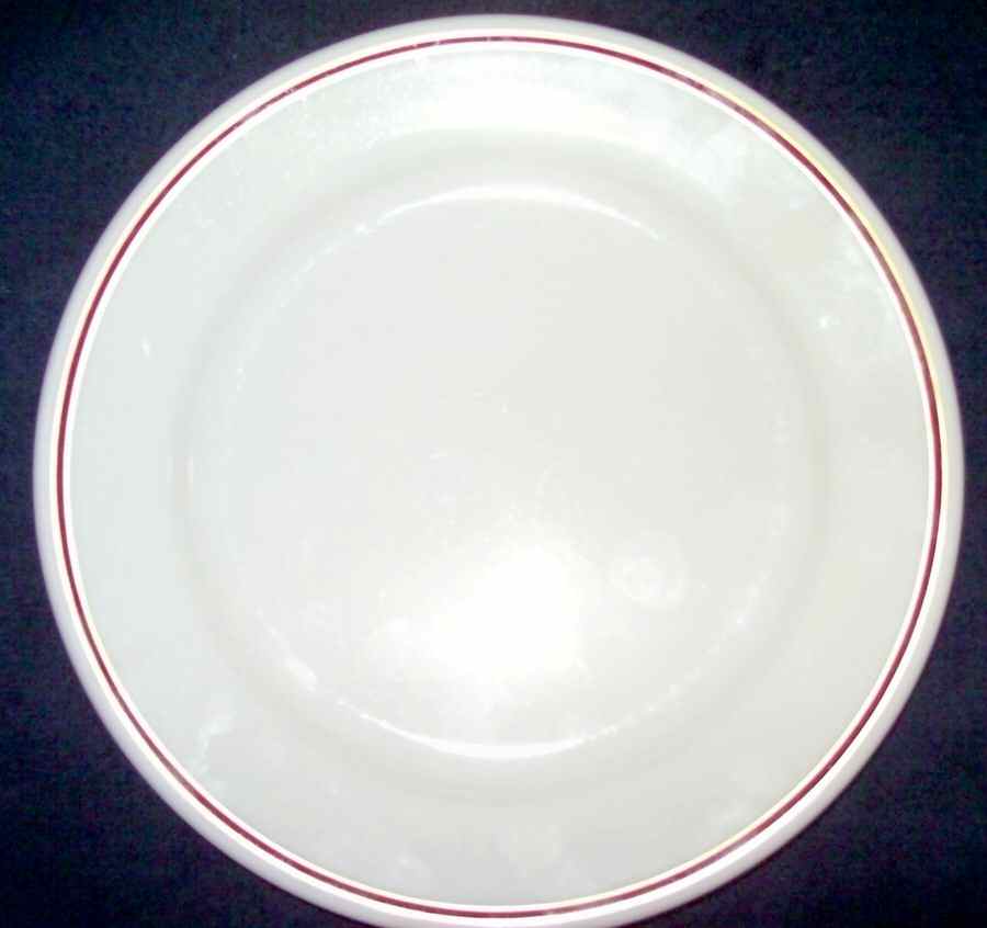 Ambassador Red Dinner Plate by Homer Laughlin -1
