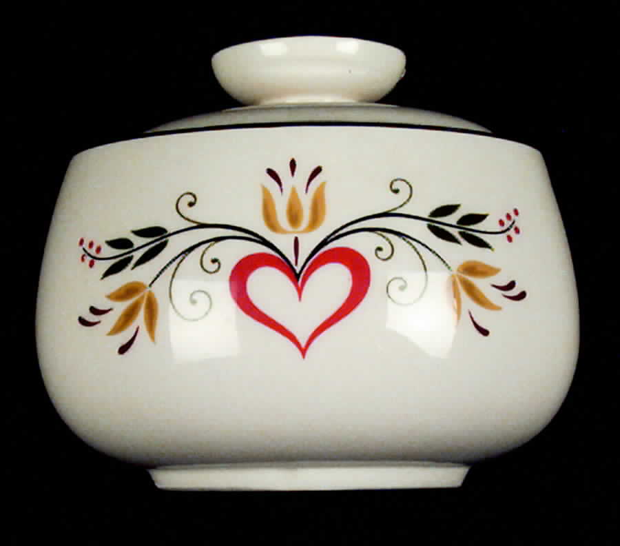 American Provincial Sugar Bowl & Lid by Homer Laughlin -1